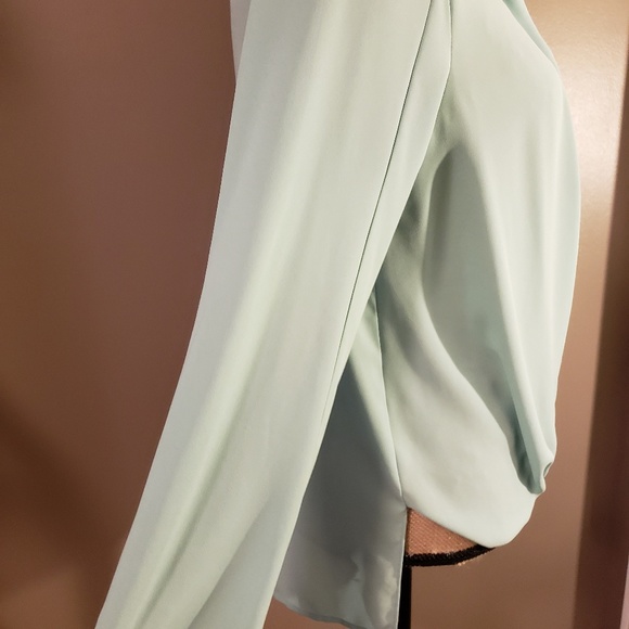 Mint Wrap Blouse - Picture 2 of 2